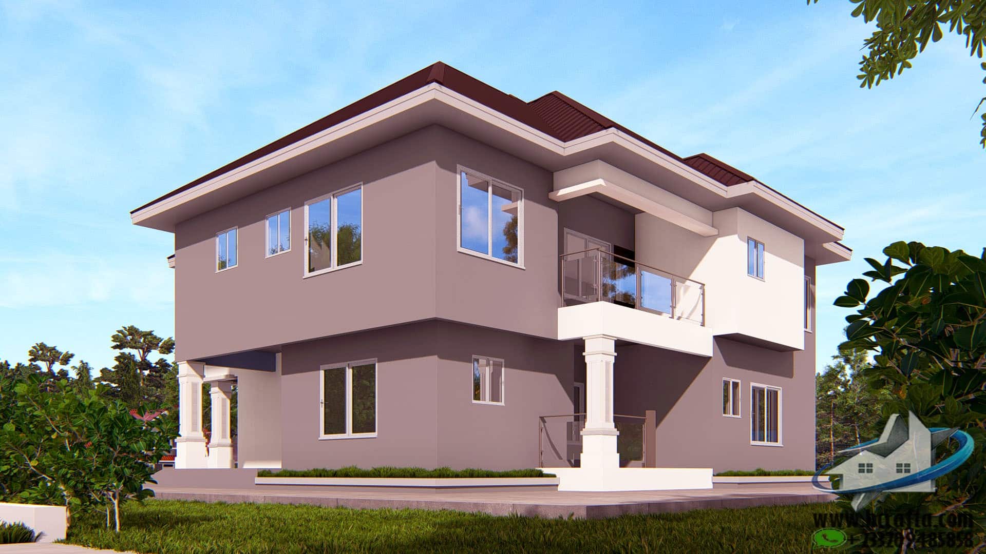 luxury 5 bedroom duplex design exterior view