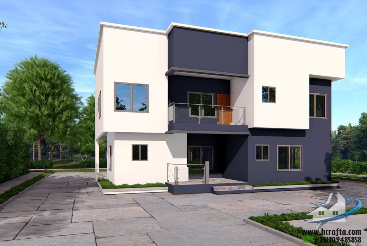 modern 5 bedroom duplex with terrace and balcony