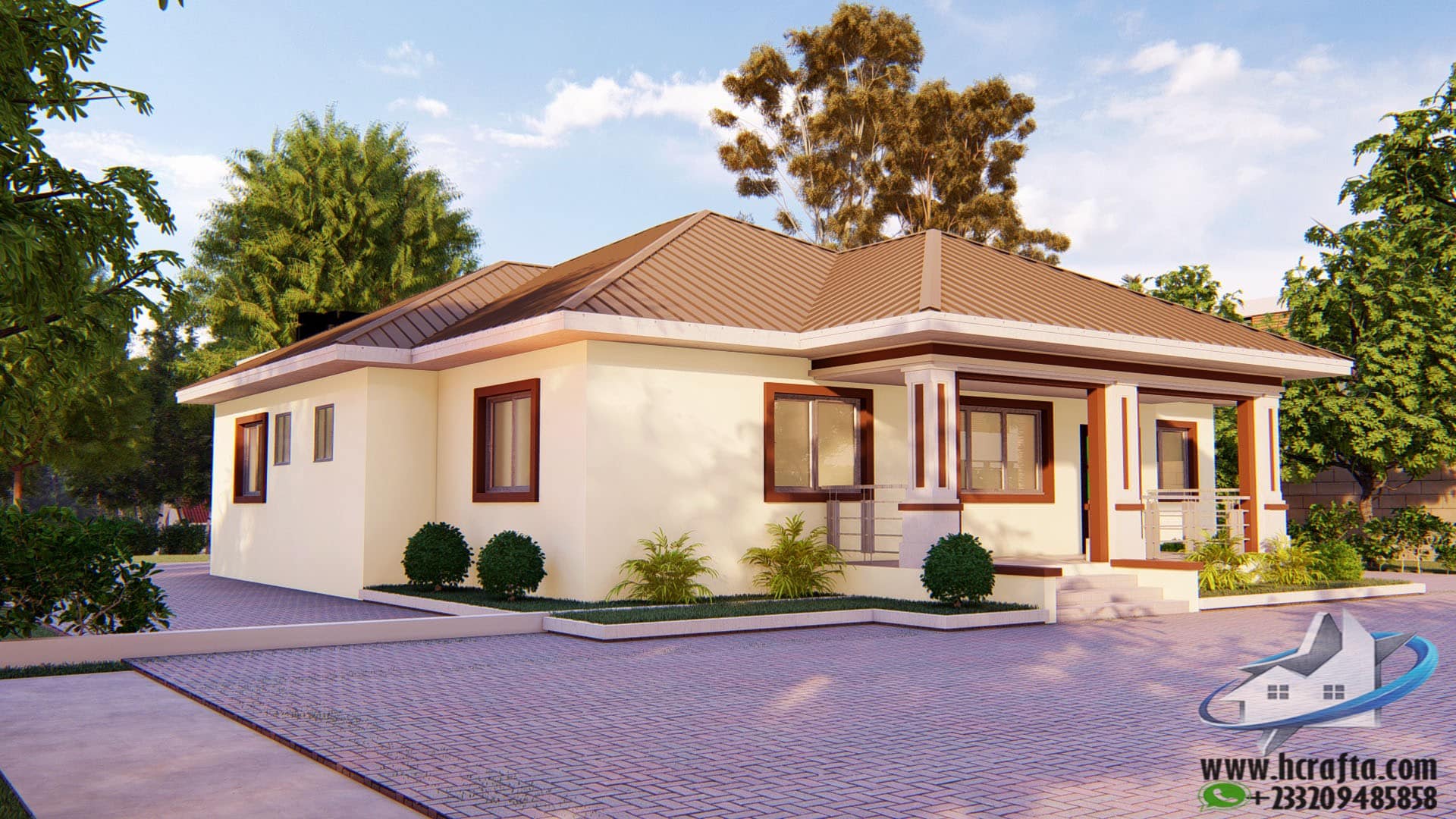 4 bedroom self contain house plan with ensuite rooms