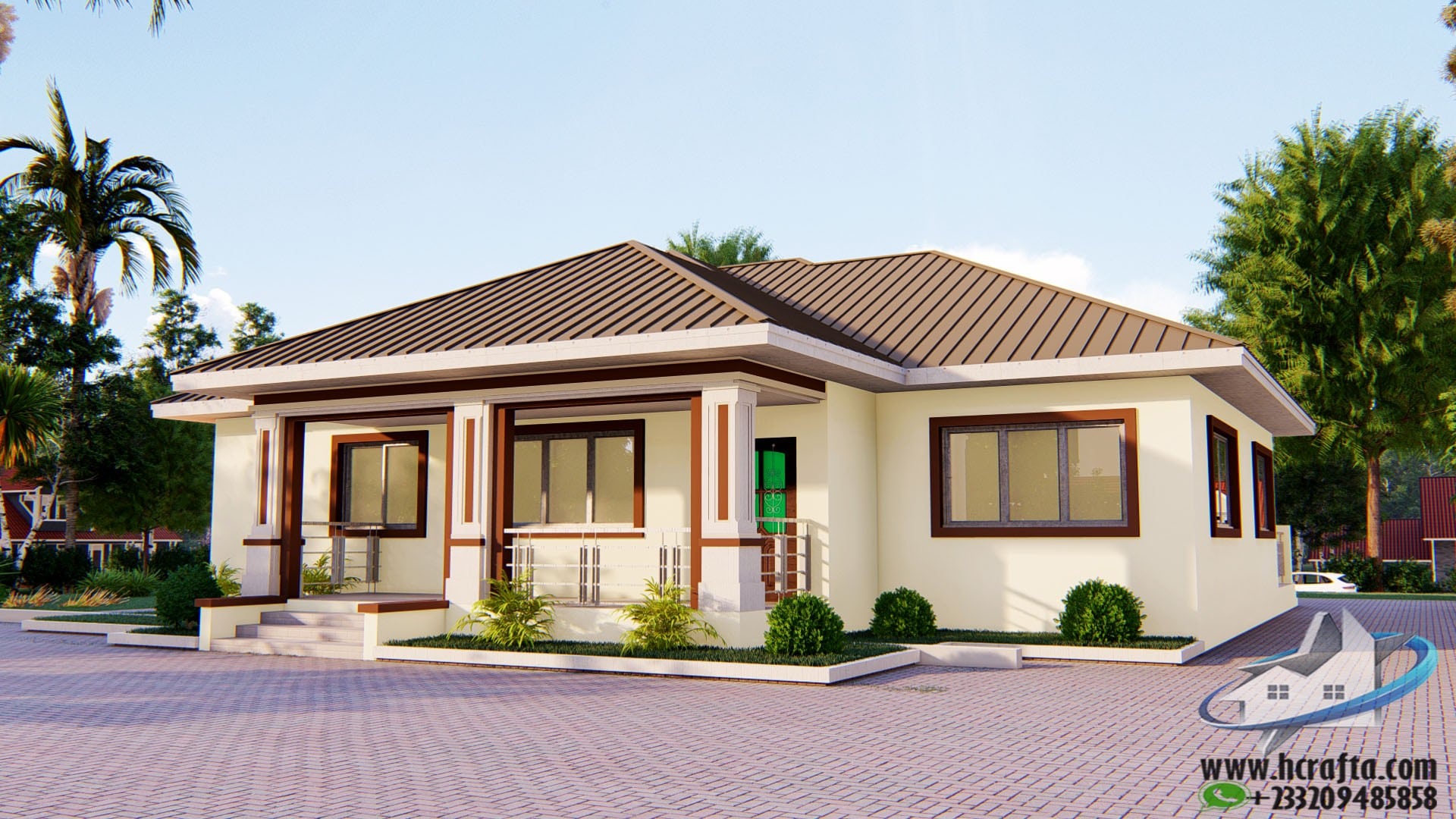4 bedroom self contain house plan design layout