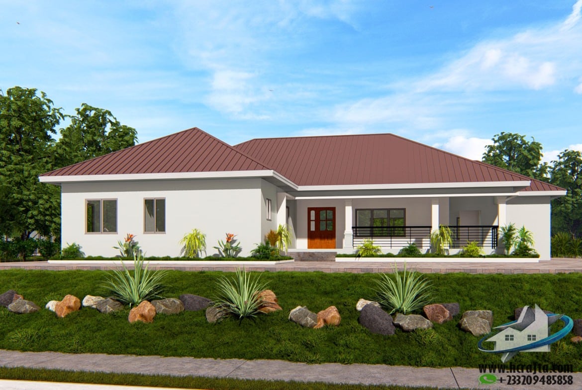 luxury 5 bedroom house 3D exterior view