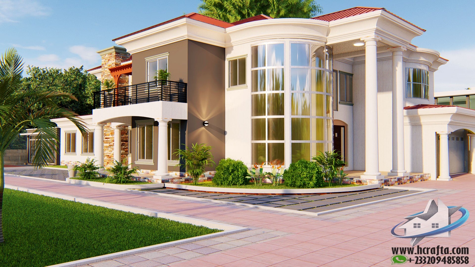 minimalist residential landscape design modern style