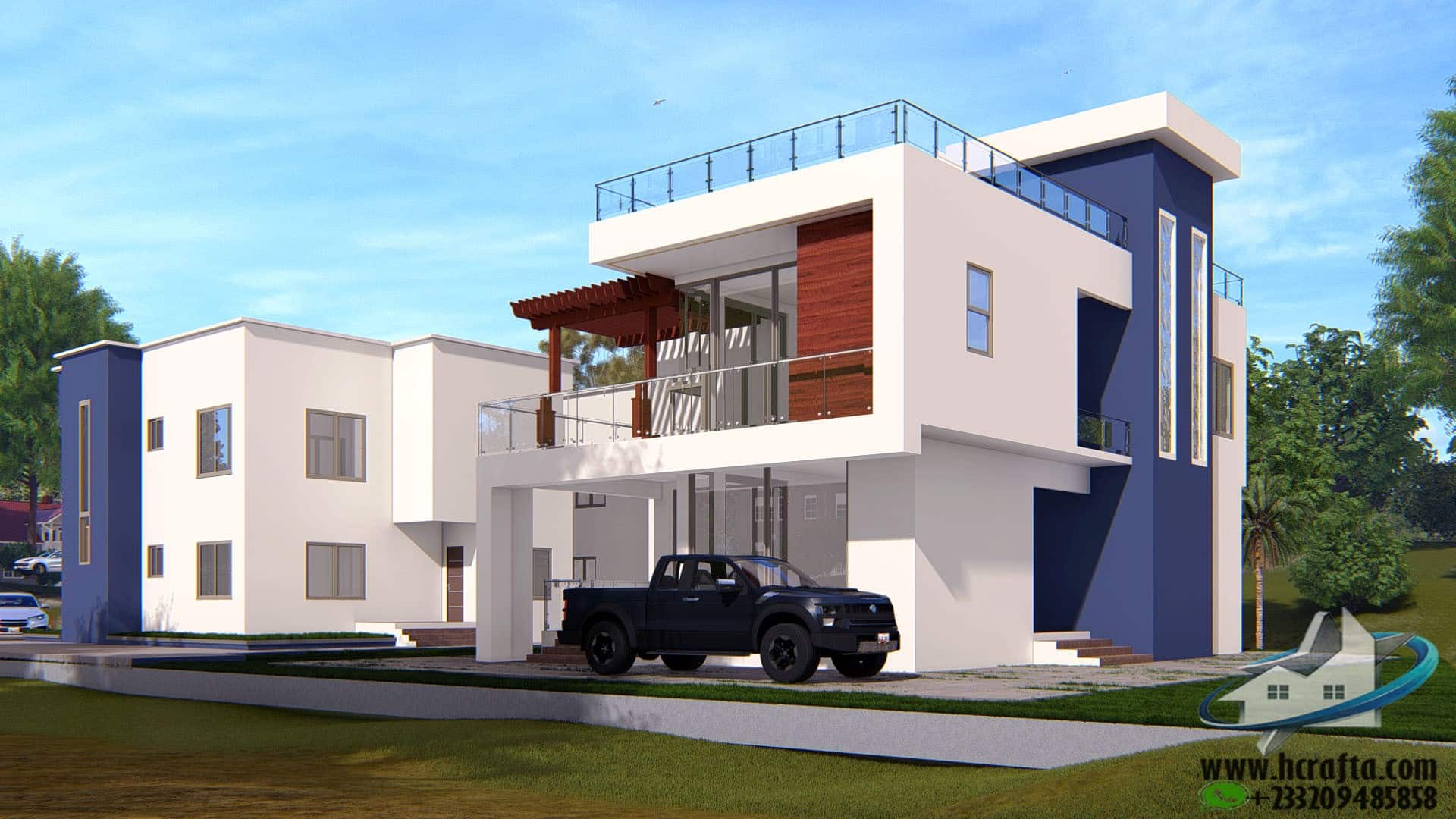 minimalist 4 bedroom estate architecture design