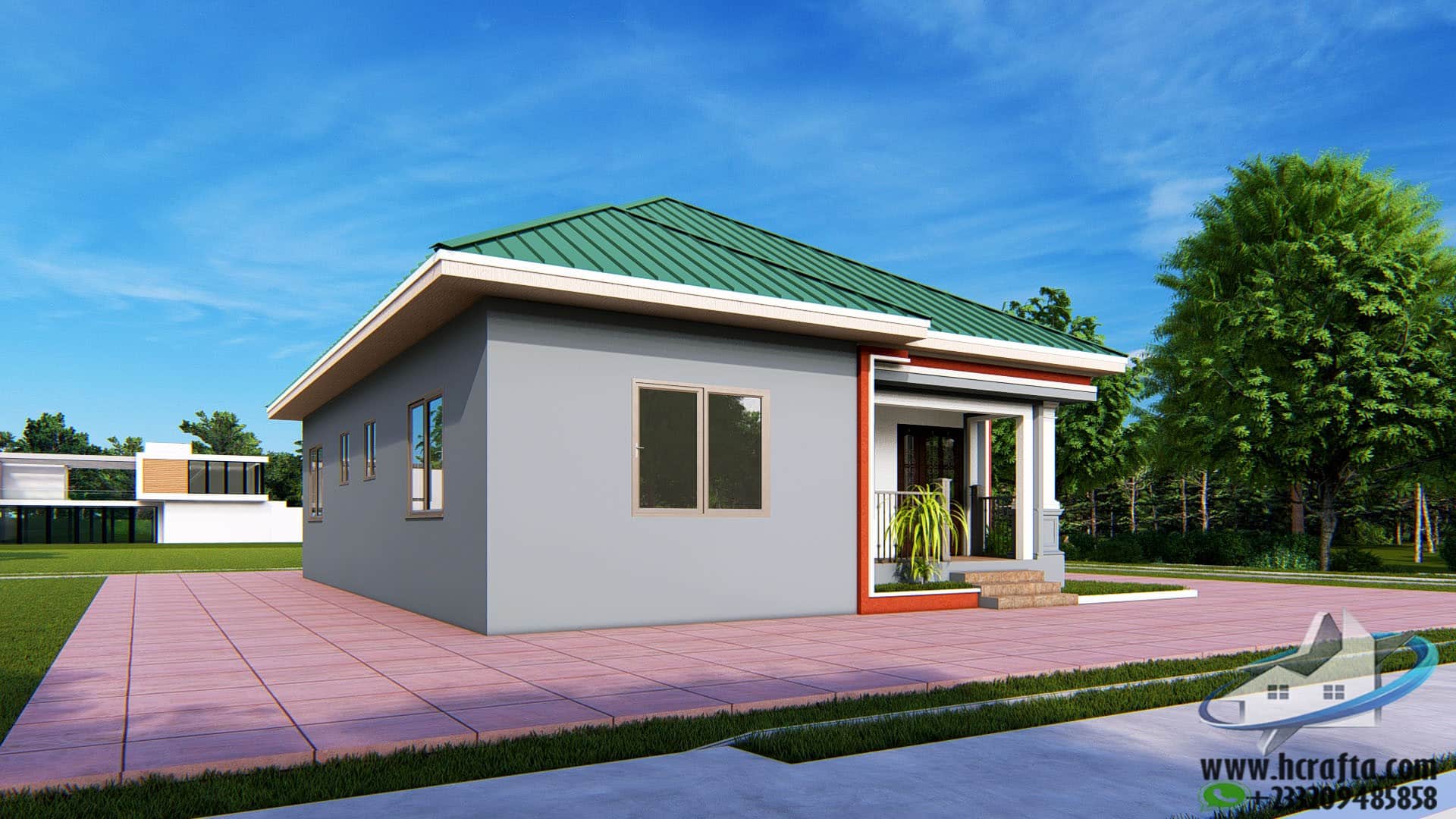 3 bedroom self contain bungalow house plan
