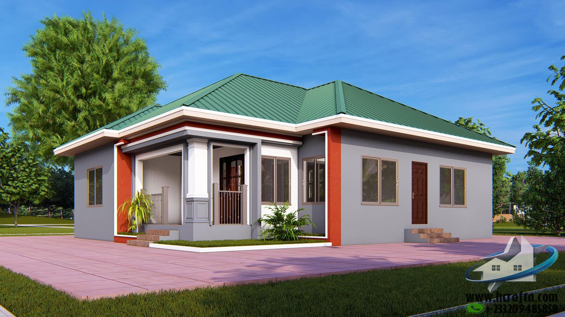 3 bedroom self contain house layout