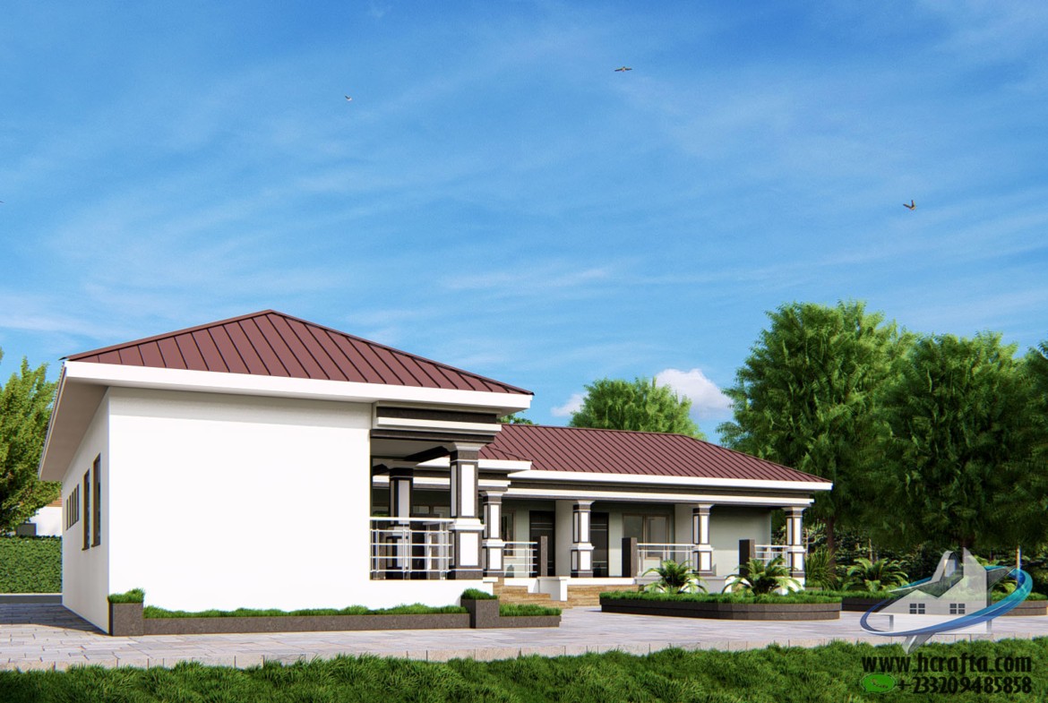 small single room house design with veranda