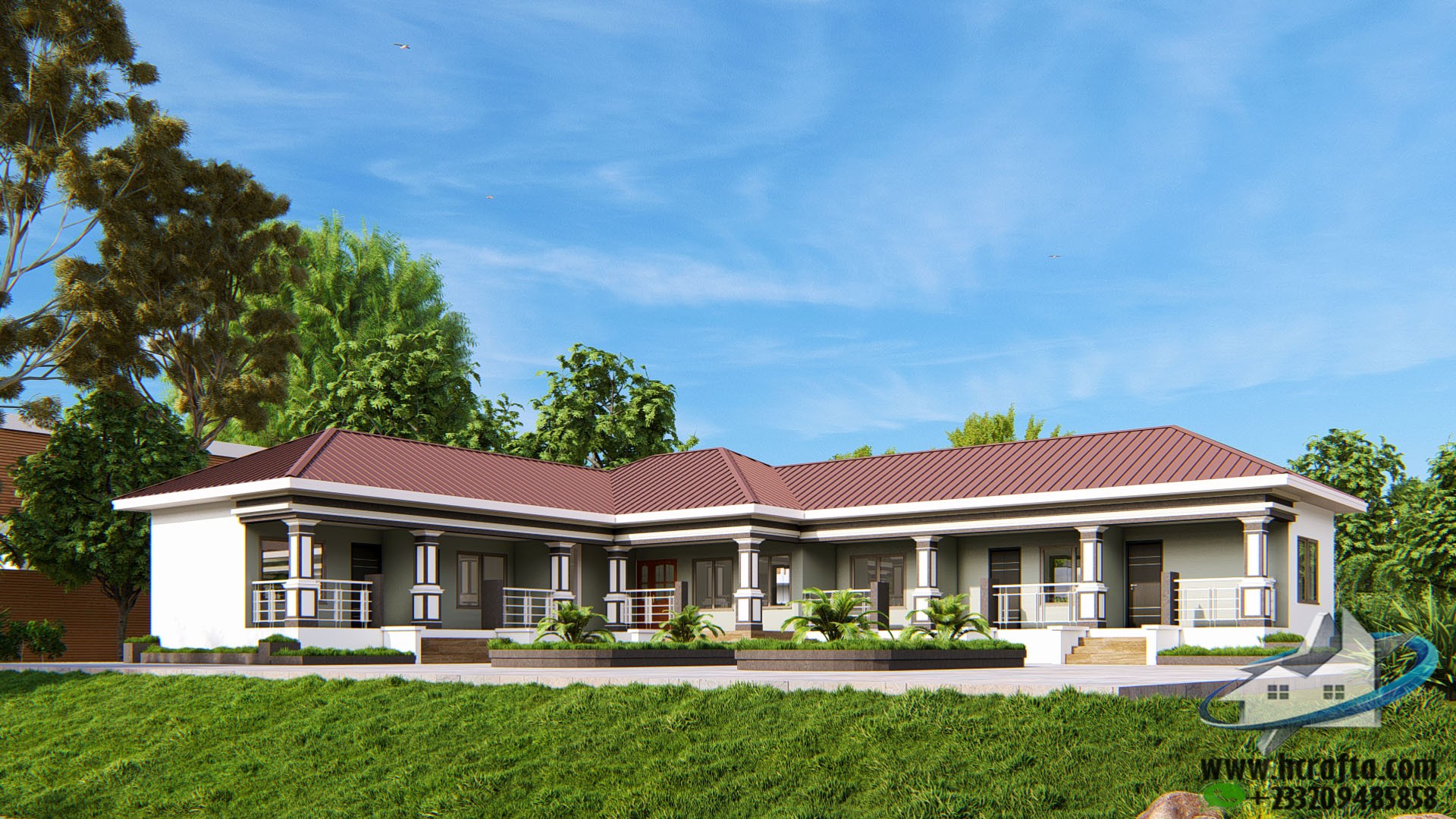 single room house front elevation modern design