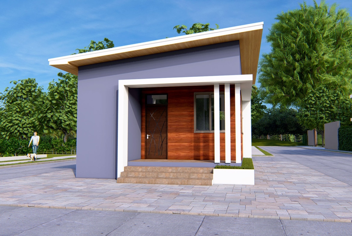 affordable 1 bedroom house plan Ghana design