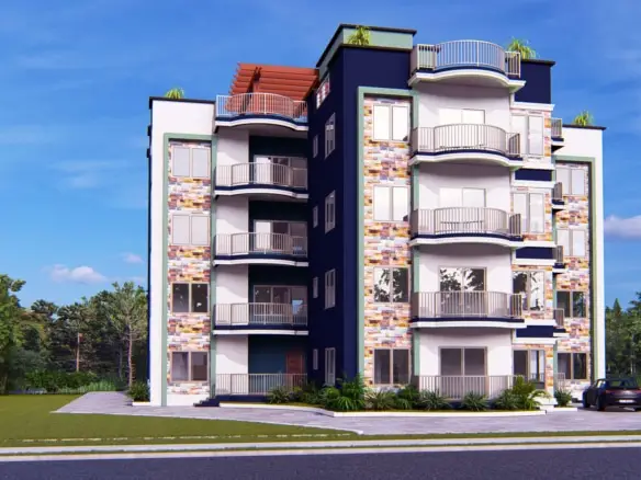 multi unit rental apartment design exterior view