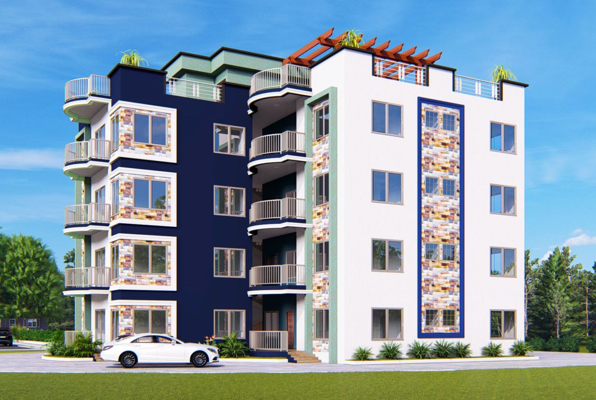 Modern Ghana apartment building design for rental properties
