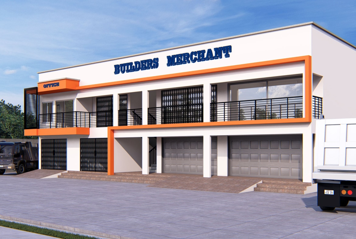 commercial retail store design exterior view