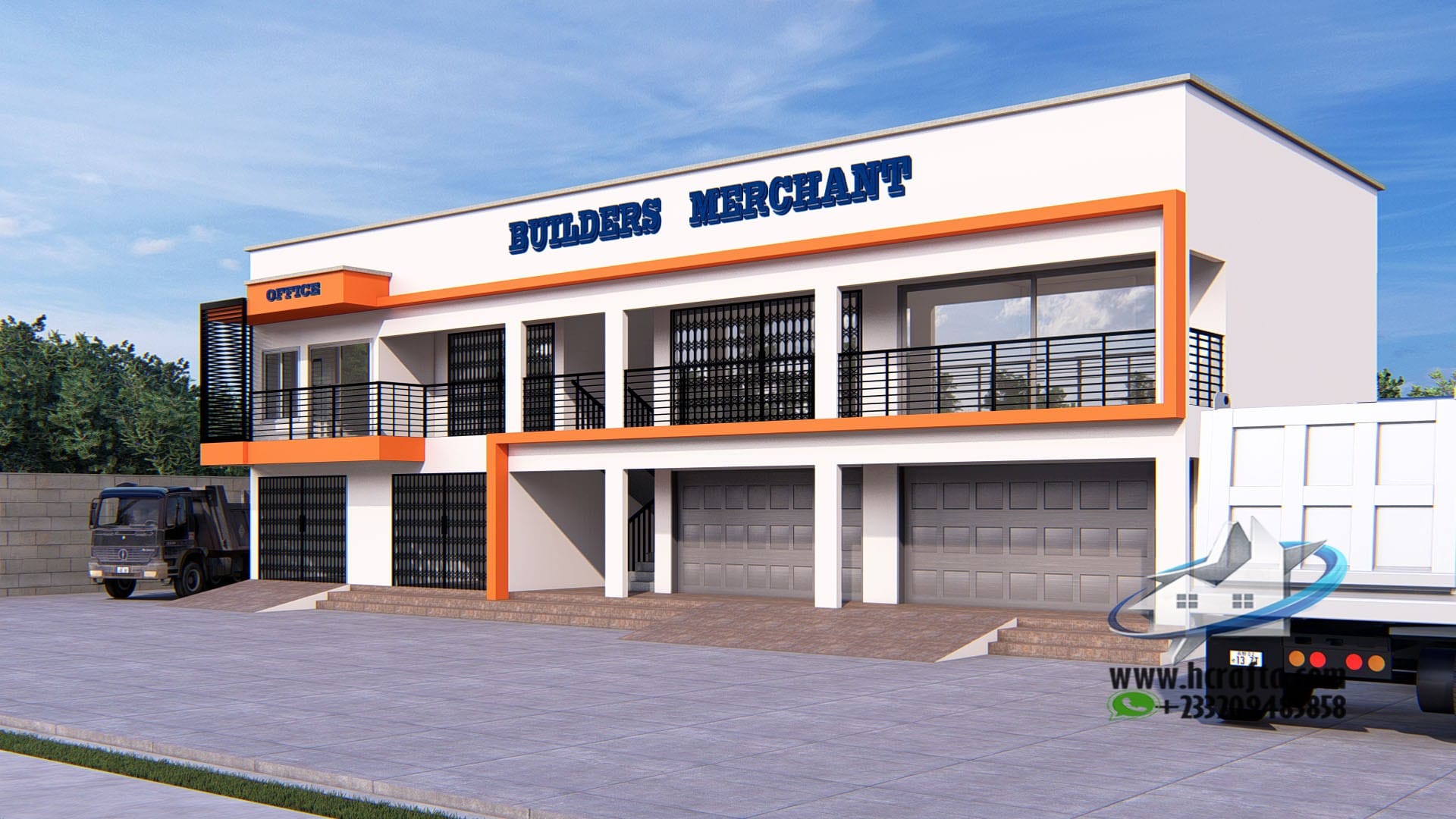 commercial retail store design exterior view